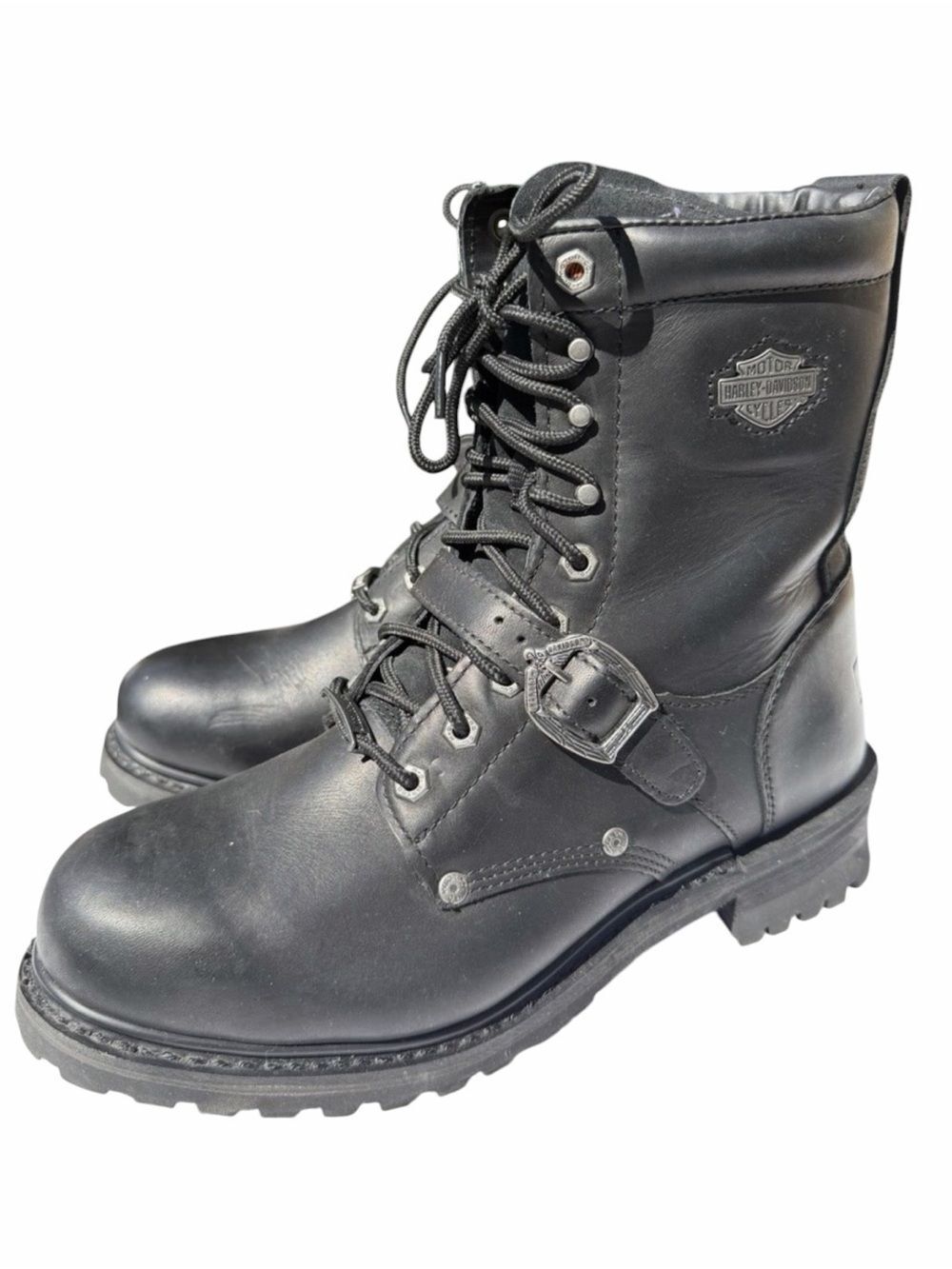 Harley- Davidson Men’s Black Leather Lace up Boots(size 11)